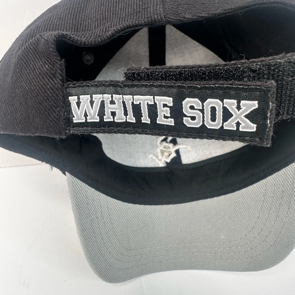 White Sox Black Baseball Cap with White Logo (kids)‎